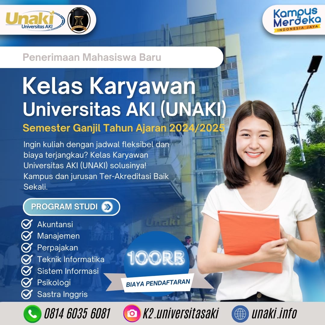 Kuliah Karyawan UNAKI Biaya Murah Bisa Dicicil