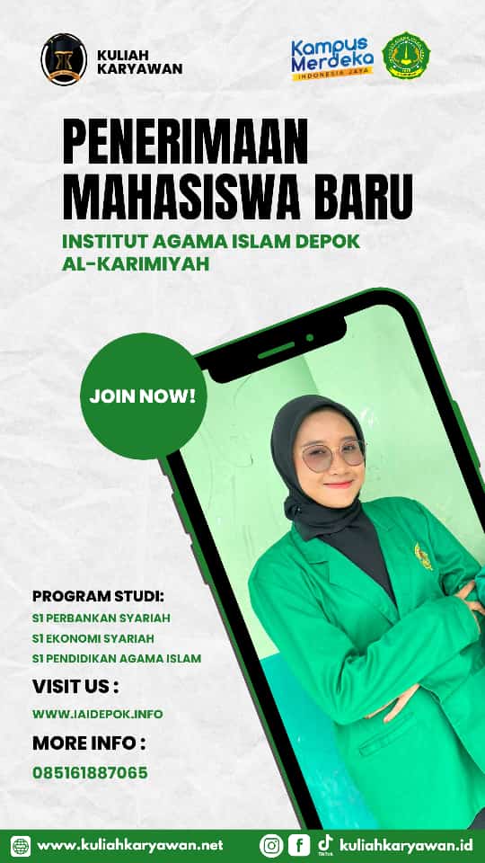 penerimaan mahasiswa baru kelas karyawan di IAID Al-Karimiyah