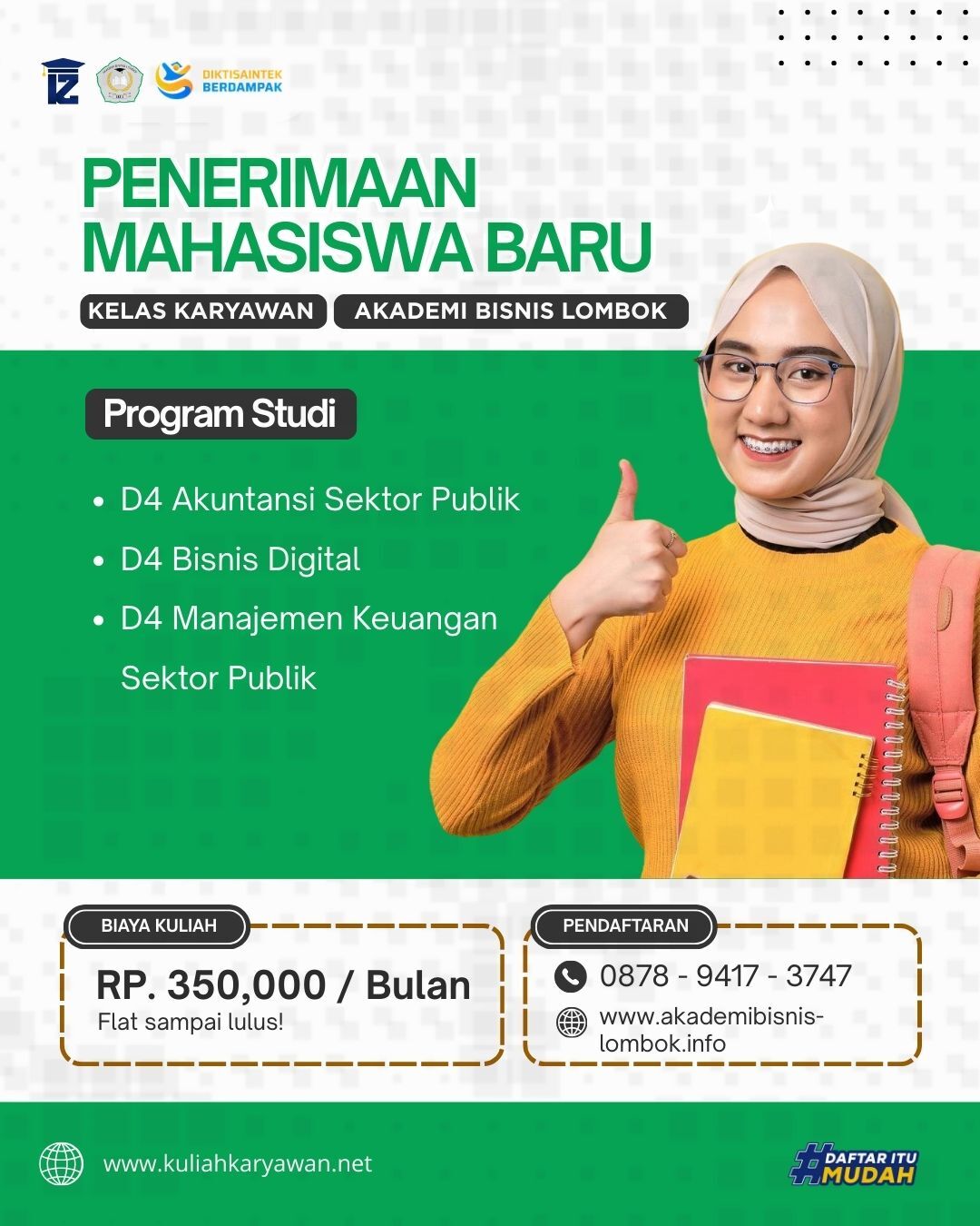Kuliah sambil kerja di Akbil Lombok