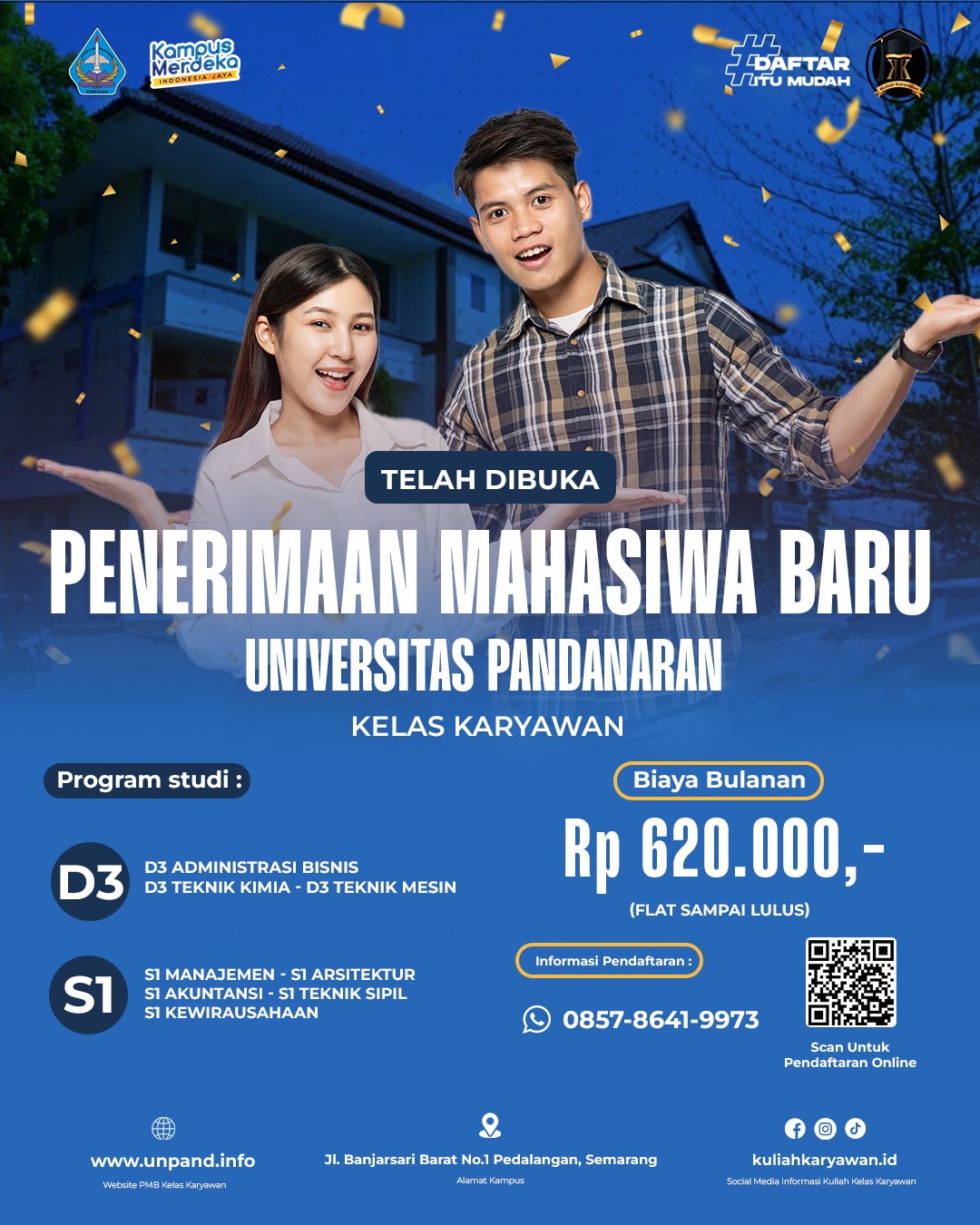 Penerimaan Mahasiswa Baru Universitas Pandanaran