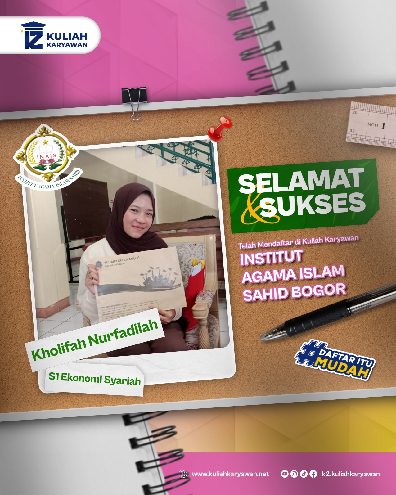 Daftar Kelas Karyawan Bogor 2026 Kuliah Online Fleksibel di INAIS