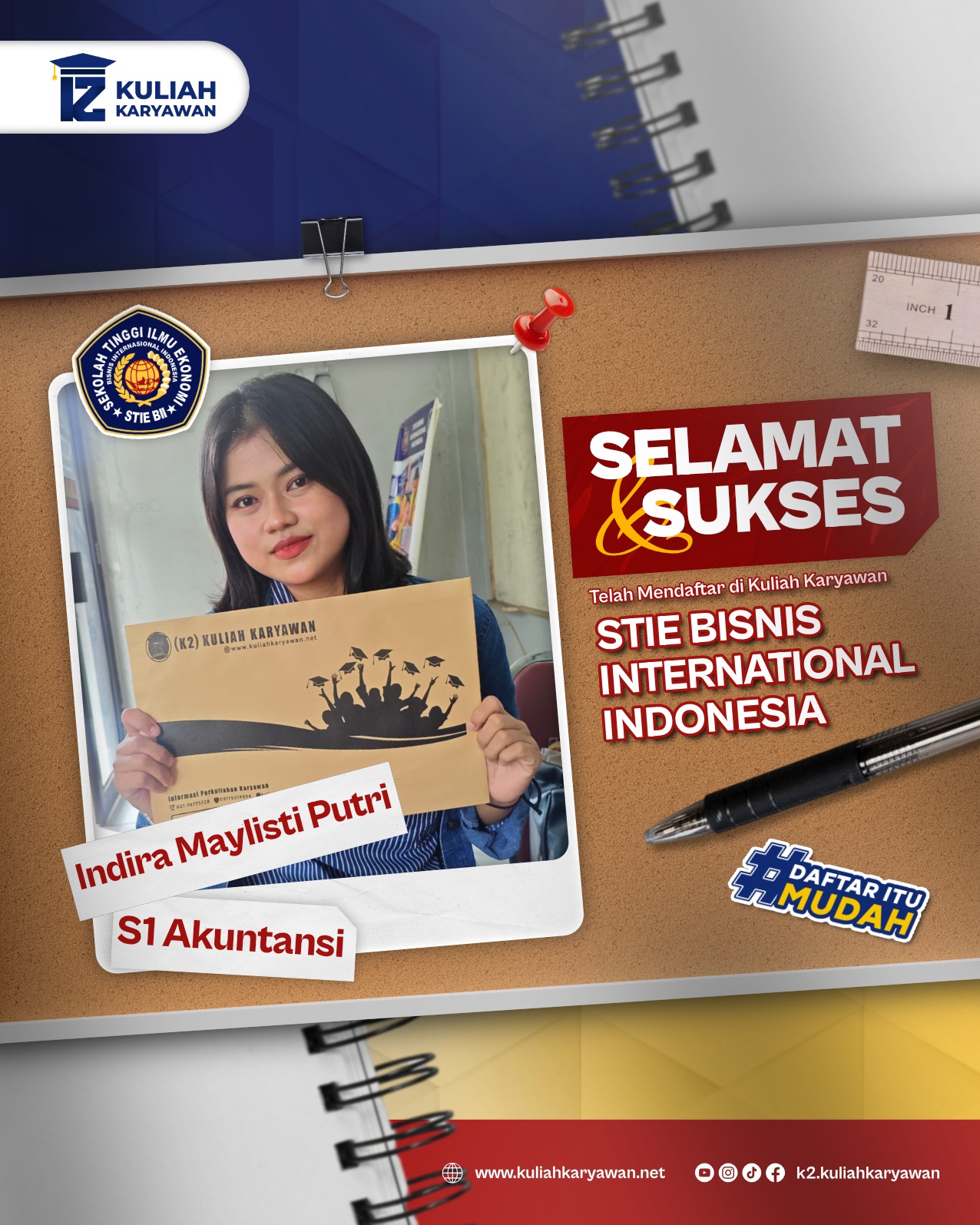 Ayo Daftar Segera di Kelas Karyawan Kampus STIE BII