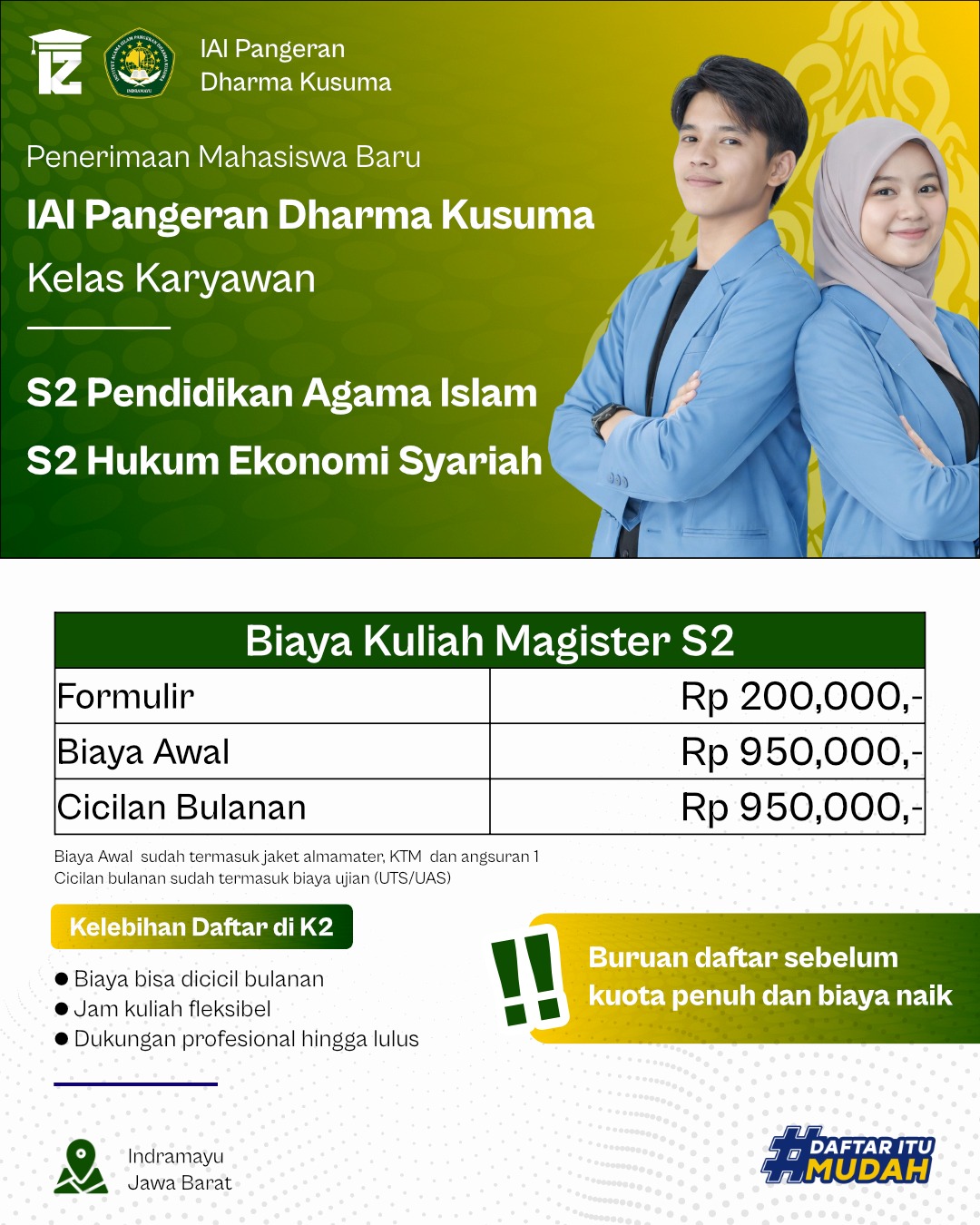 Kuliah S2 Terjangkau dan Fleksibel di IAI PDK Indramayu