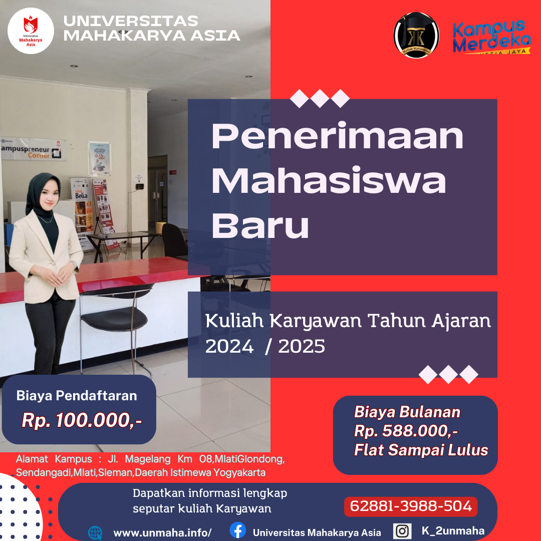 Kuliah Karyawan Kampus Universitas Mahakarya Asia PMB 2024