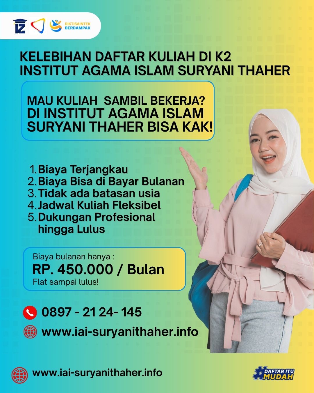Kelebihan Daftar Kuliah Di K2 di kampus IAI Suryani Thaher Tebet Jakarta Selatan