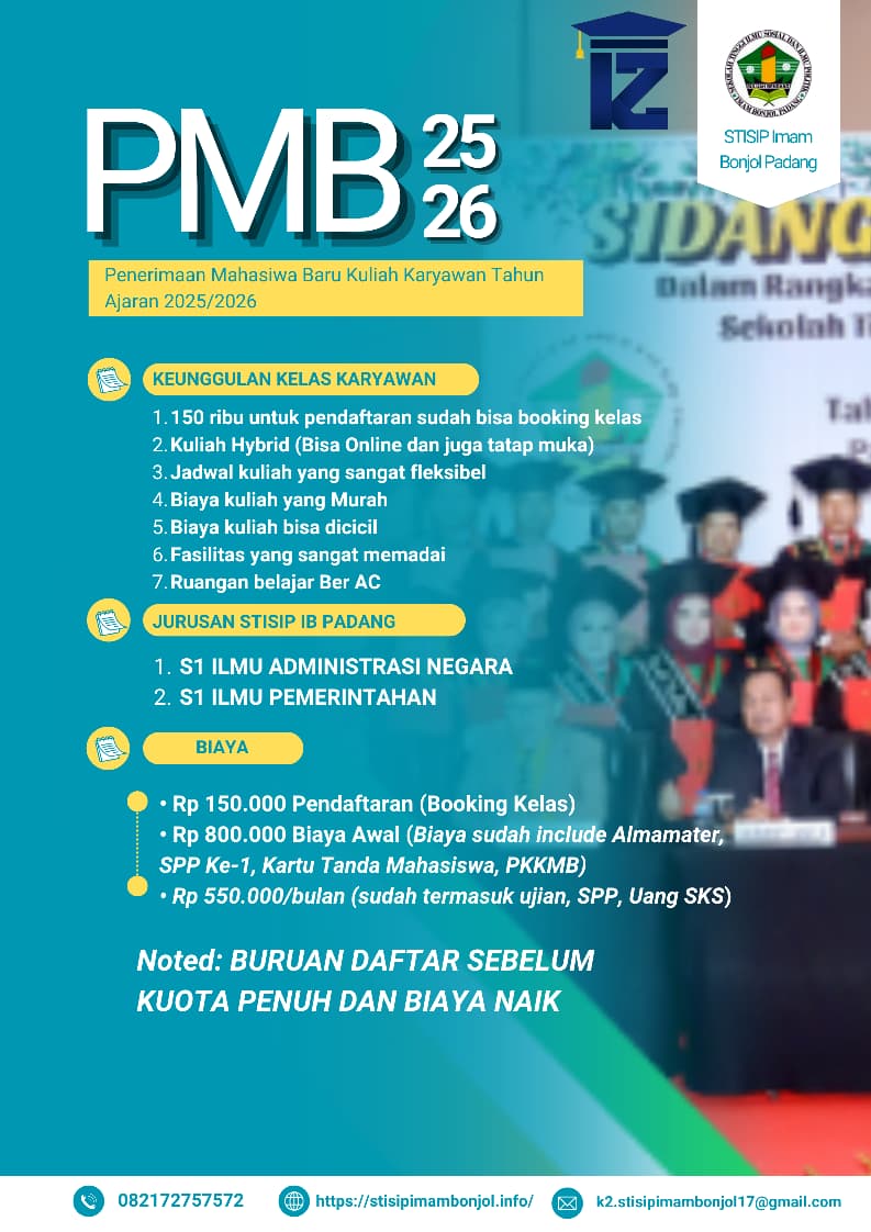 Wujudkan Mimpimu Dengan Kuliah Karyawan Di STISIP Imam Bonjol Padang