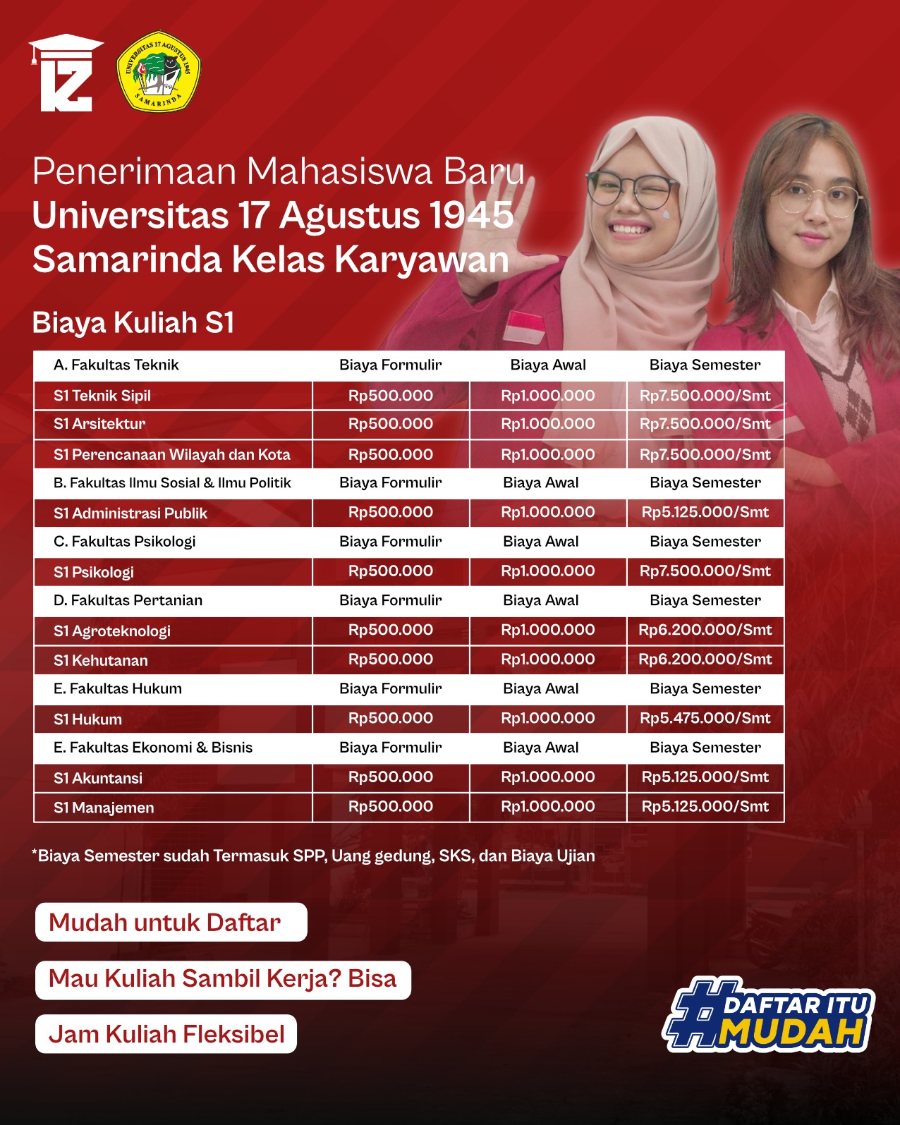 Penerimaan Mahasiswa RPL S1 Psikologi UNTAG Samarinda Hanya 2 Tahun