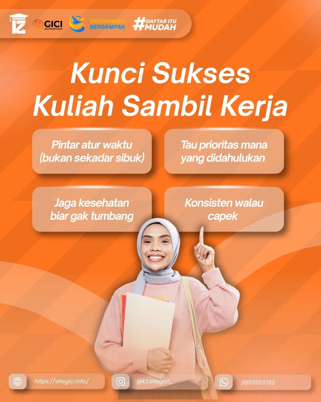 Kunci Sukses Kuliah Sambil Kerja Bersama STIE GICI Business School Depok