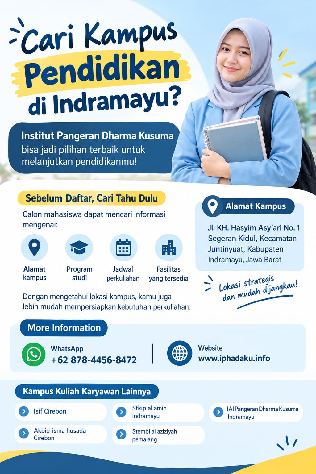 Lokasi Kampus Pendidikan Institut Pangeran Dharma Kusuma Indramayu