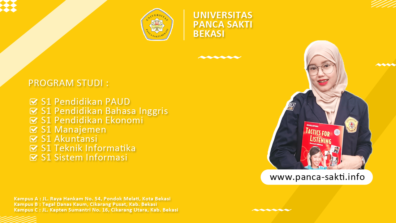 Pendaftaran Mahasiswa Baru S1 Sistem Informasi di Panca Sakti Cikarang Tahun Ajaran 2024 2025