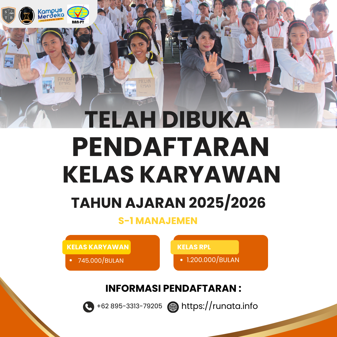 STB Runata Siap Sambut Mahasiswa Baru S1 Manajemen Tahun Ajaran 2025/2026