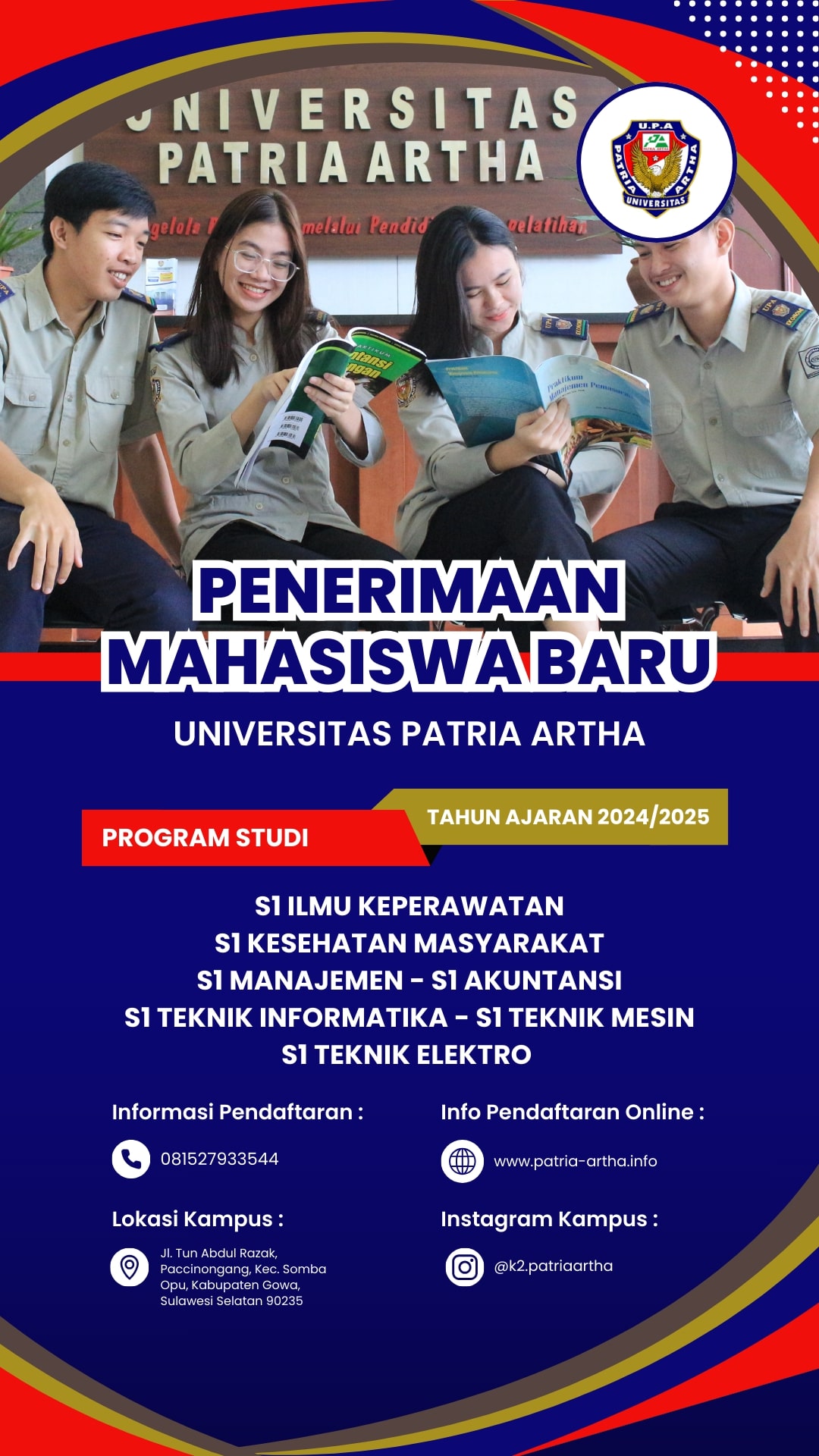 Cara daftar kuliah di UPA