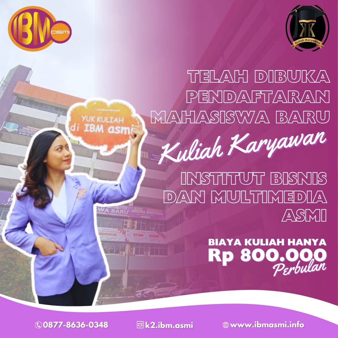 Biaya Kuliah Institut Bisnis & Mulltimedia ASMI 