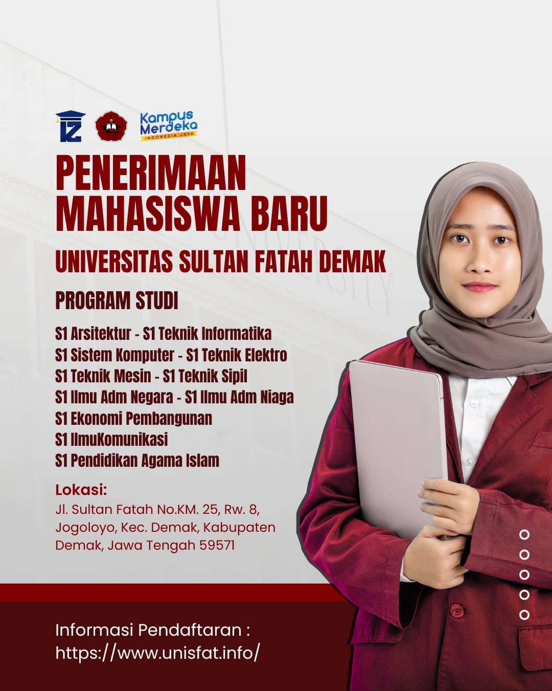 Biaya Pendaftaran Unisfat Demak 2025