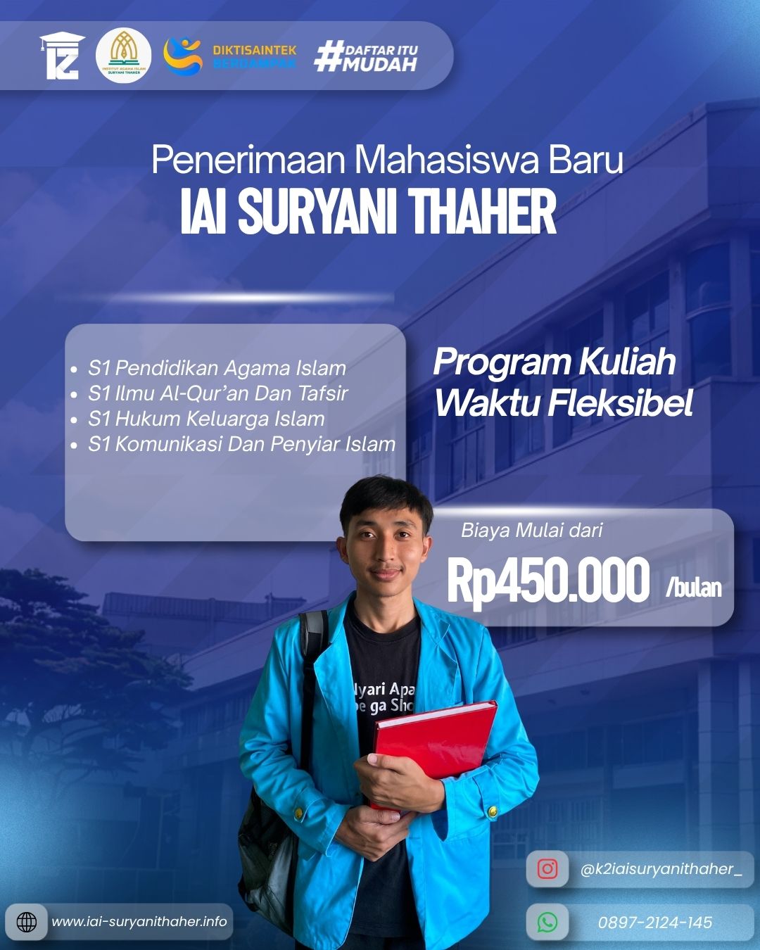 Pendaftaran Kuliah S1 Komunikasi Dan Penyiar Islam Kampus IAI Suryani Thaher Jaksel  