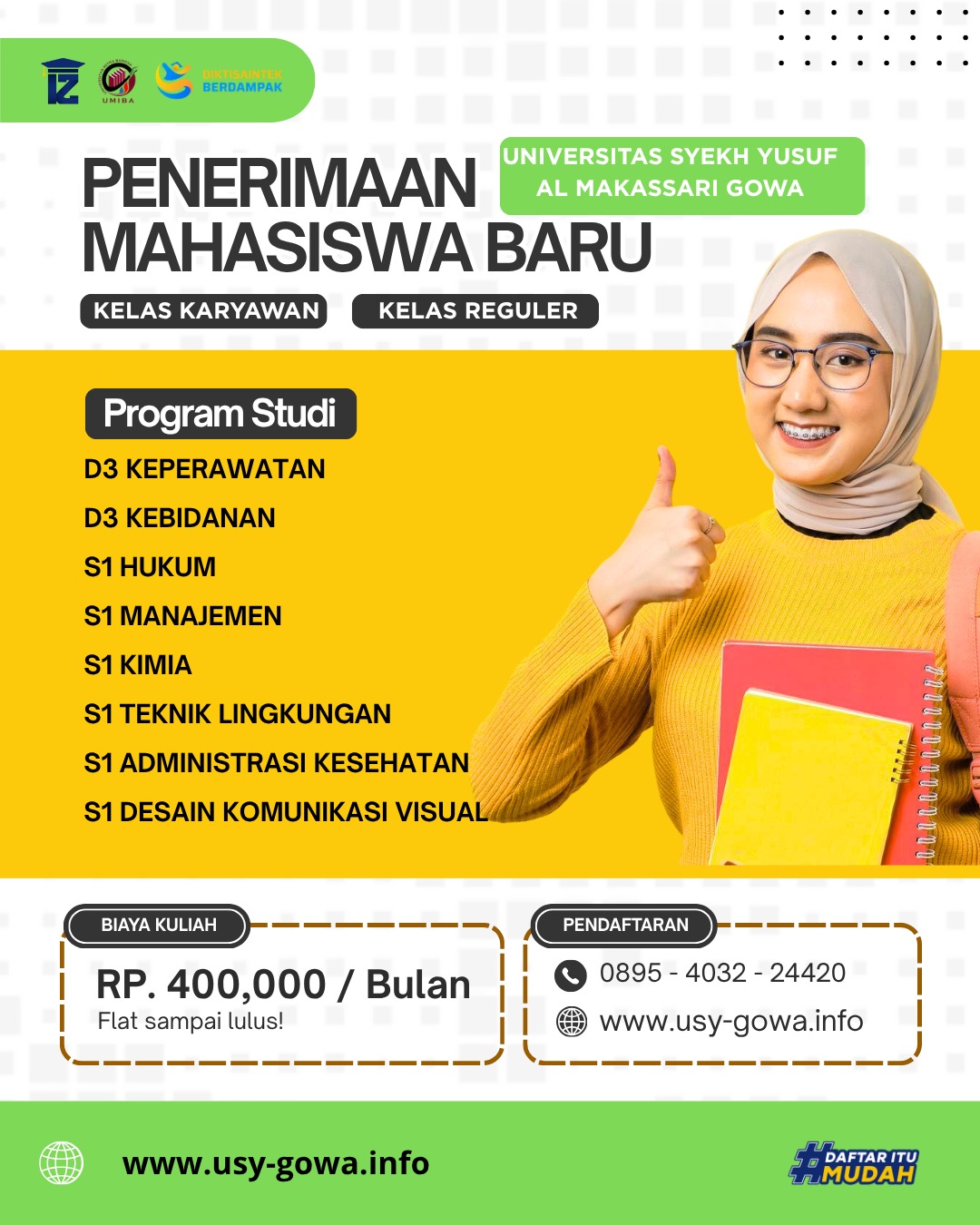 Jalur Pendaftaran Biaya Terjangkau Universitas Syekh Yusuf Al Makassari Gowa