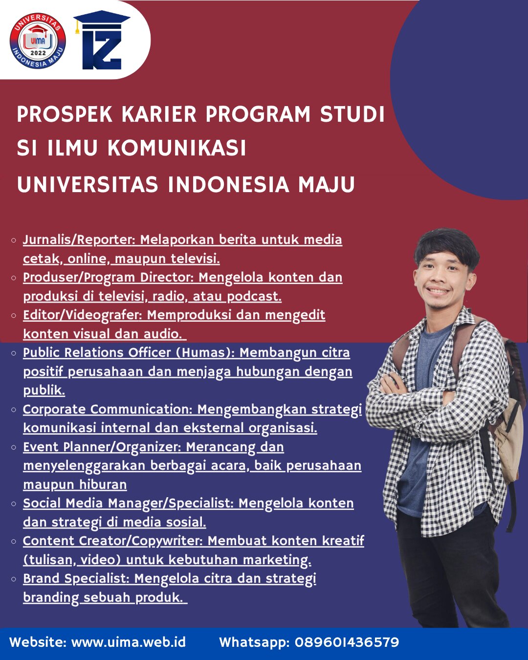 Penerimaan Mahasiswa Baru S1 Ilmu Komunikasi UIMA