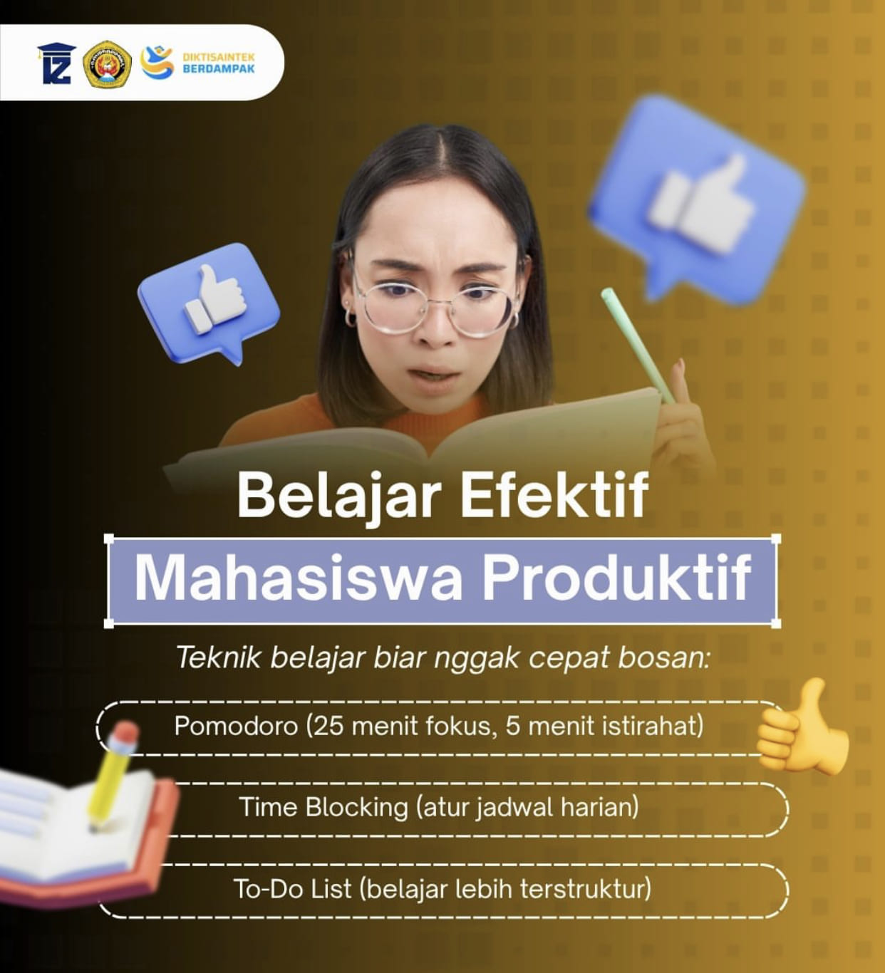 Tips Belajar Efelktif Ala Kampus Stisipol Candradimuka