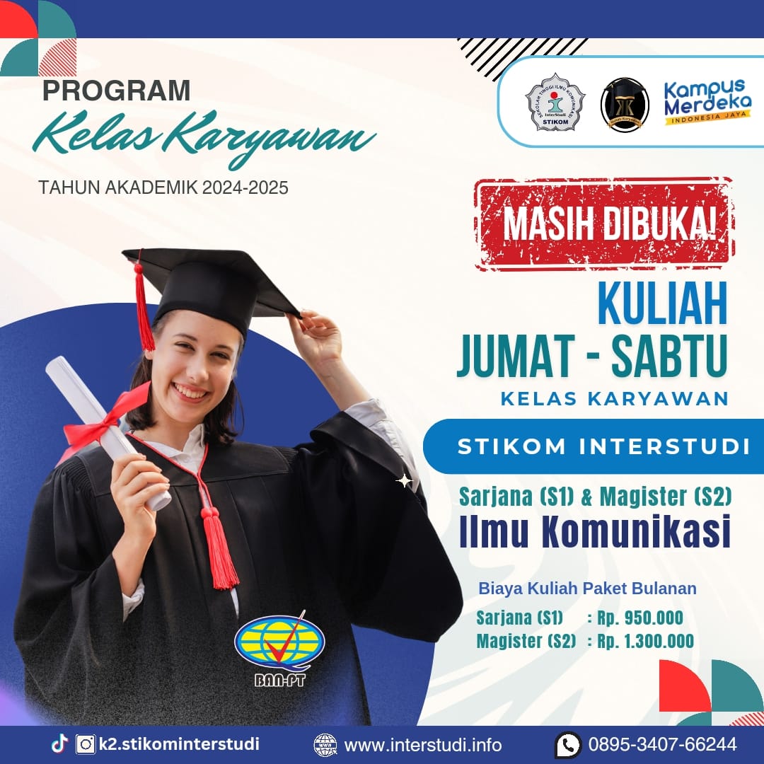 Kuliah Sabtu Kelas Karyawan Jurusan Ilmu Komunikasi