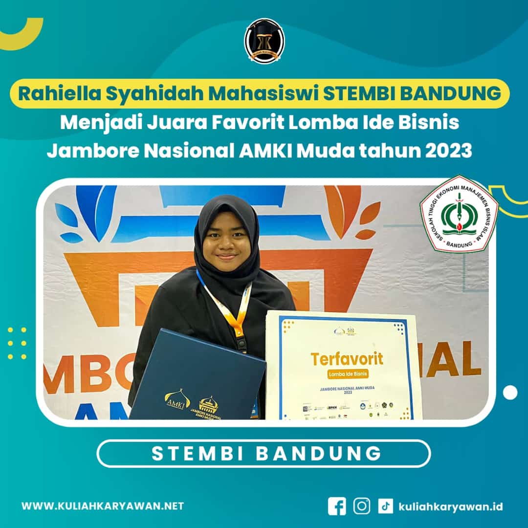 Mahasiswi STEMBI Bandung Juara Favorit Lomba  Ide Bisnis Jambore Nasional AMKI Muda