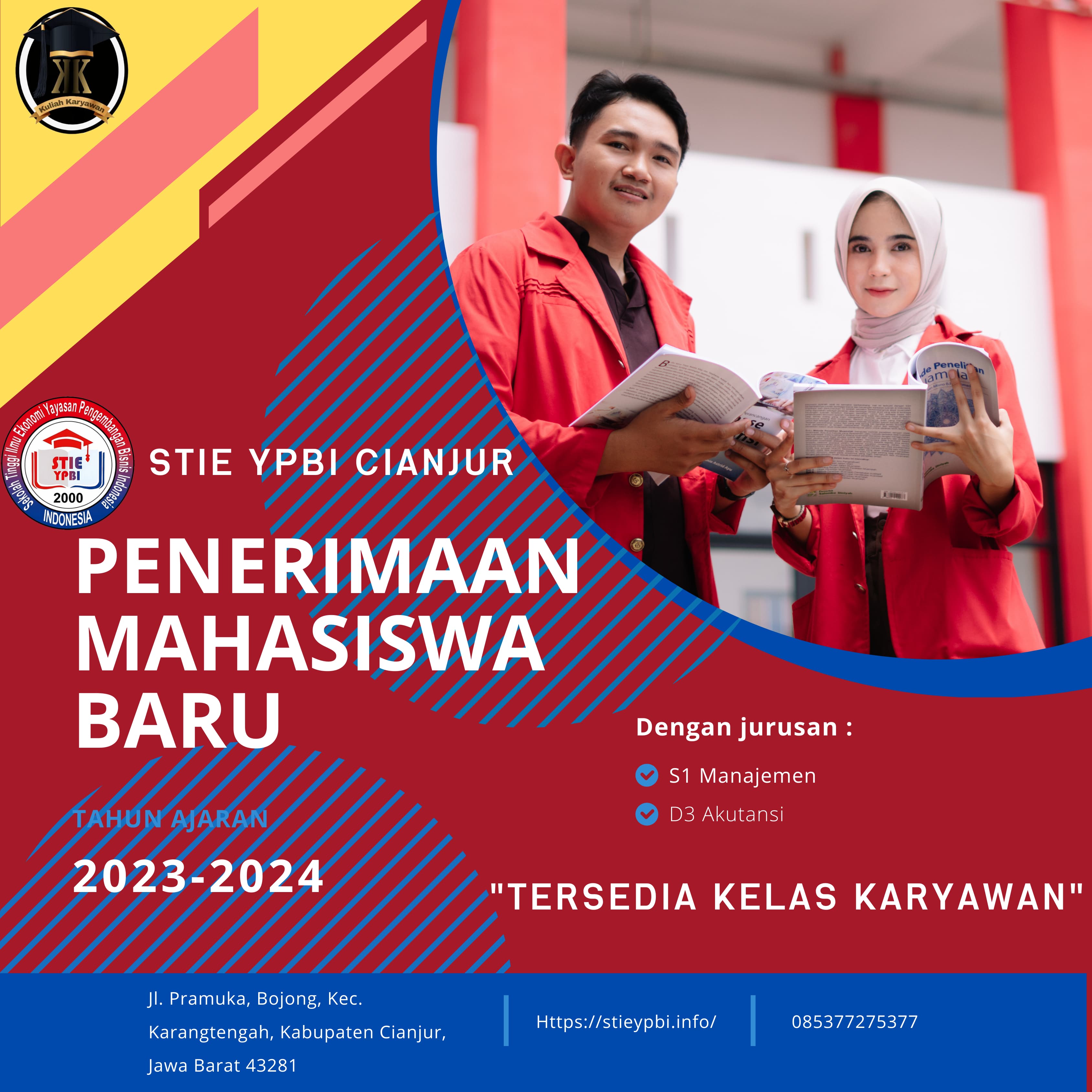Pendaftaran penerimaan mahasiswa baru STIE YPBI Cianjur