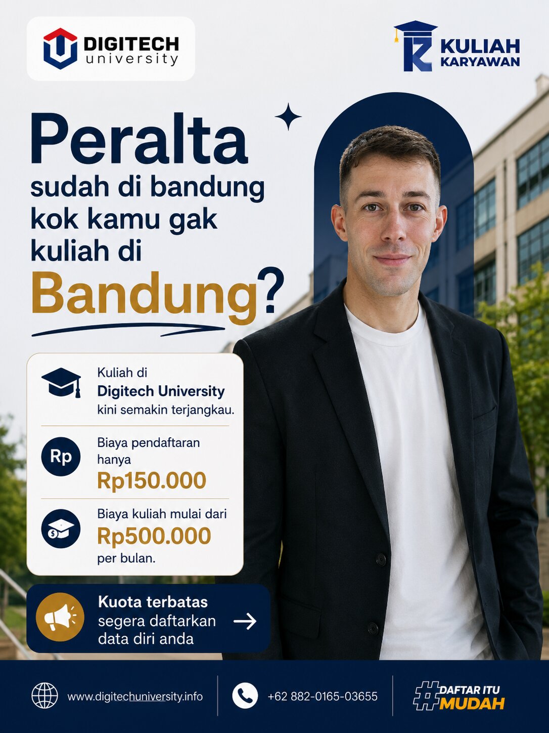 PMB Digitech University Kuliah di Bandung Kini Semakin Terjangkau