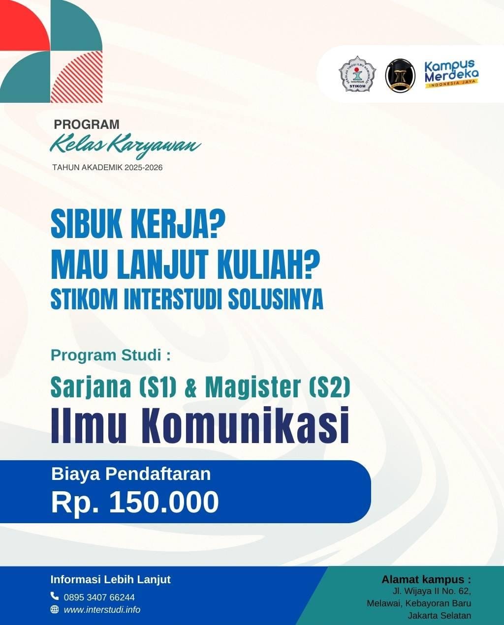 Cek Jurusan dan Biaya Kuliah Kelas Karyawan di Jakarta Selatan