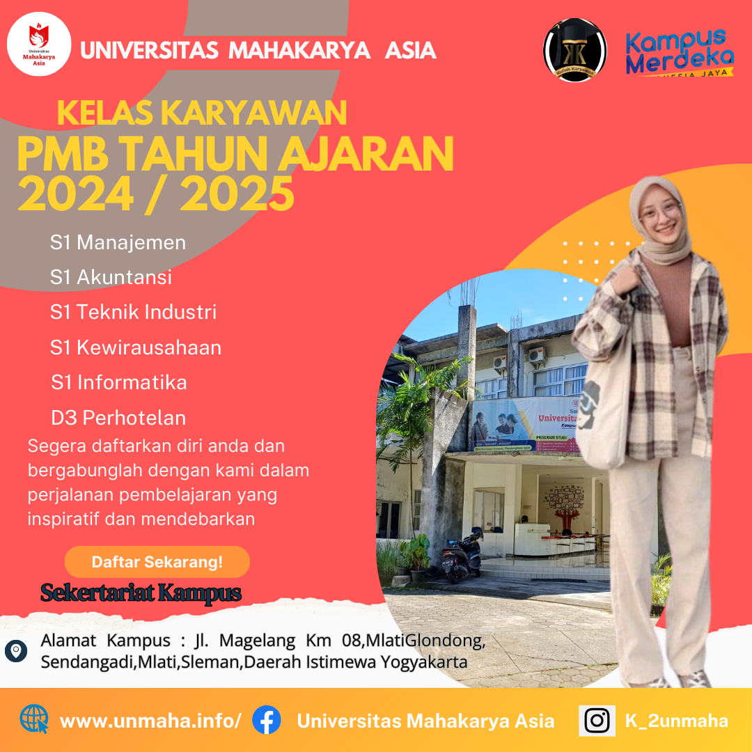 Universitas Mahakarya Telah Membuka Kelas Karyawan Tahun Ajaran 2024 / 2025