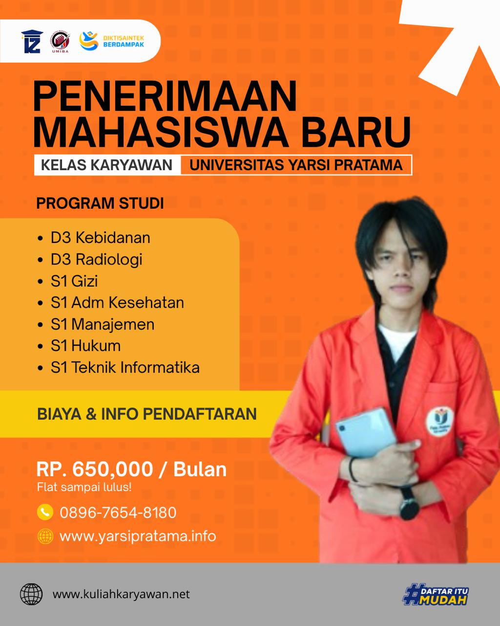 Sudah Waktunya Dan Saatnya Daftar Kuliah Di Universitas Yarsi Pratama