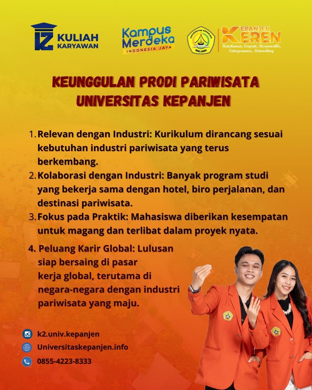 Kuliah S1 Pariwisata di Universitas Kepanjen Kabupaten Malang