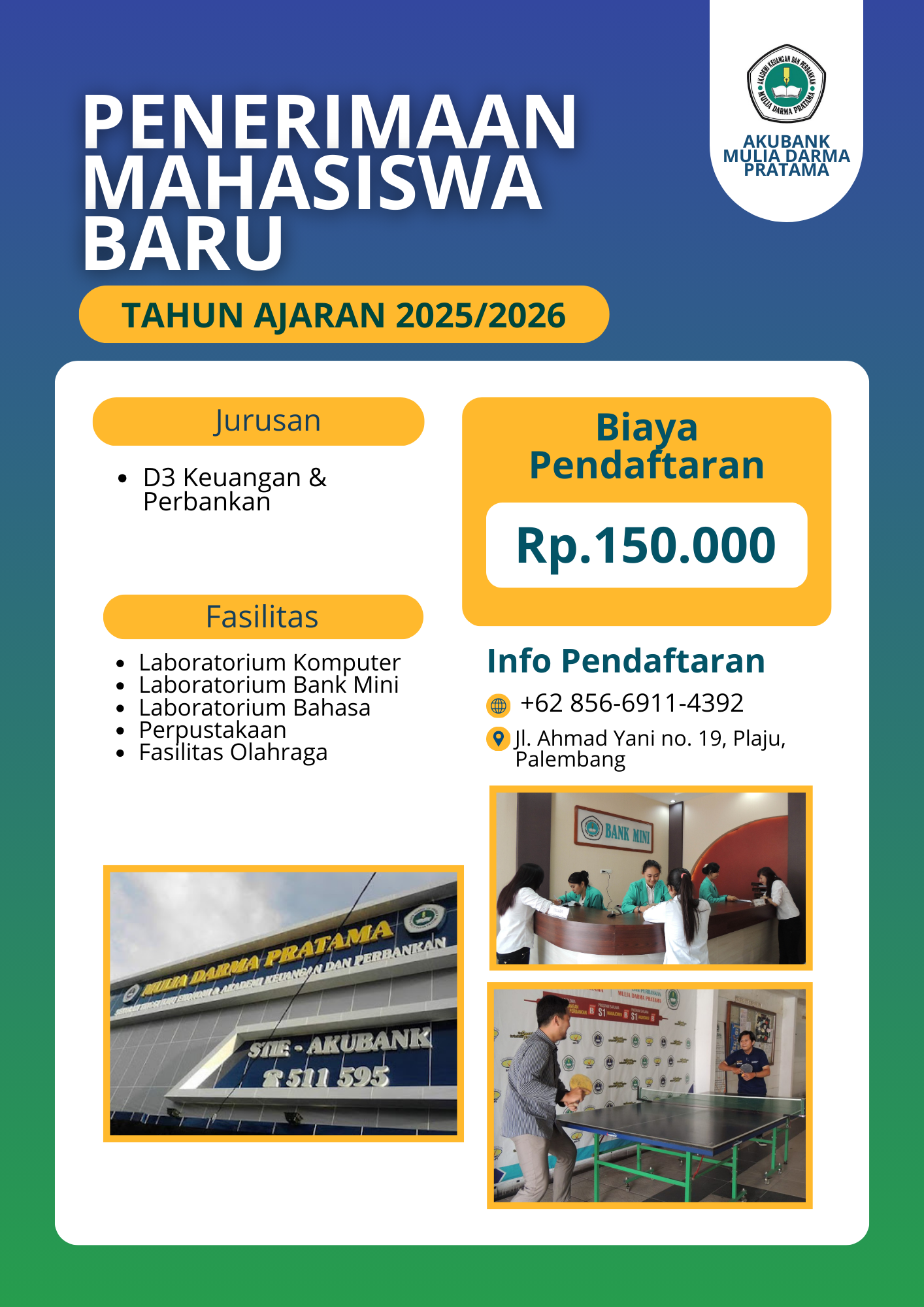 Fasilitas Yang Ada Dikampus Akubank Mulia Darma Pratama