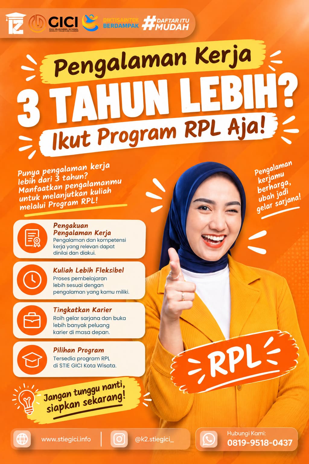 Pengalaman Kerja 3 Tahun Lebih Ikut Program RPL Aja