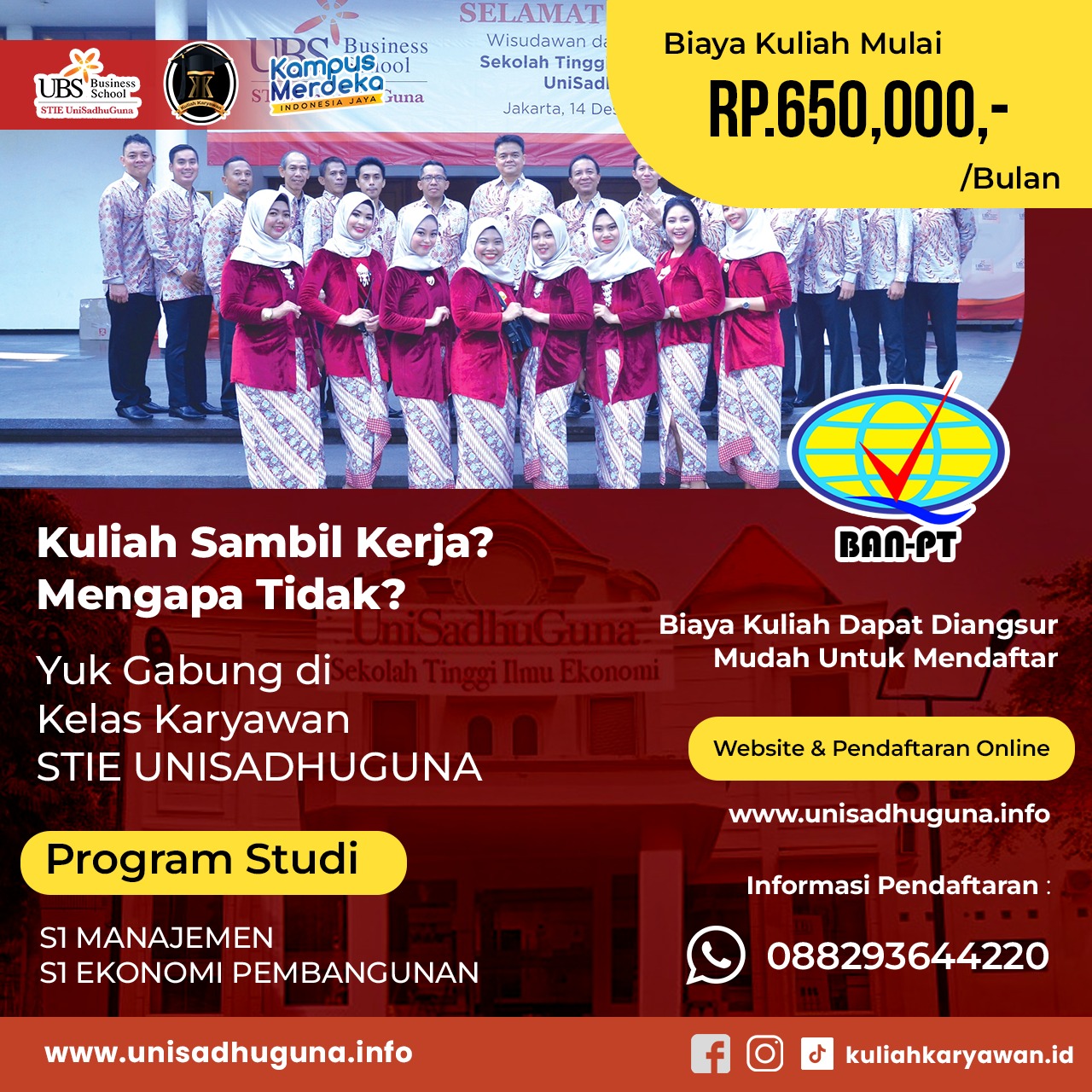 Penerimaan Mahasiswa Baru kampus UBS dengan biaya yang terjangkau di daerah Jakarta Selatan