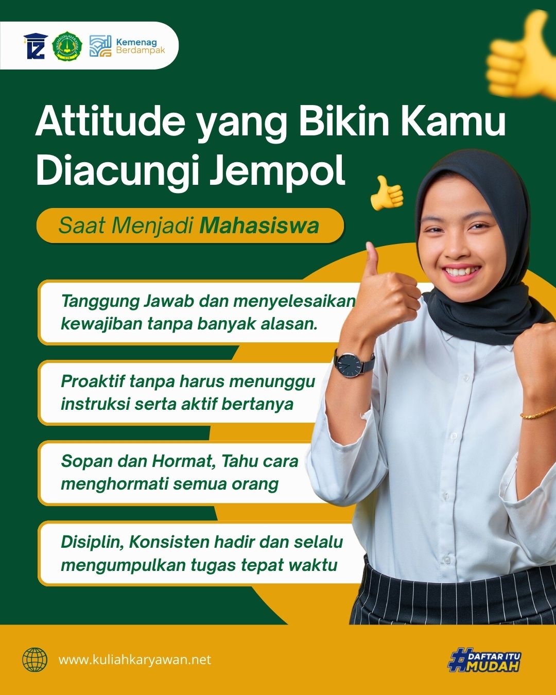 Attitude dan Adab Yang Diperlukan Mahasiswa