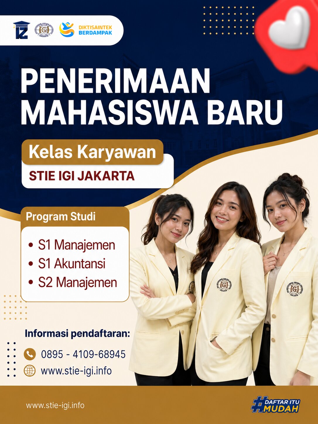 Biaya Kuliah Di Kampus STIE IGI Lengkap Dengan Beasiswa Yang Tersedia