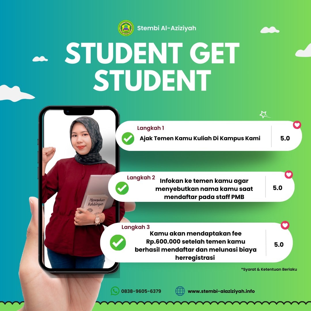 Bawa Teman Daftar Kuliah Bisa Dapat Fee Hanya di Kampus Stembi Al Aziziyah Pemalang