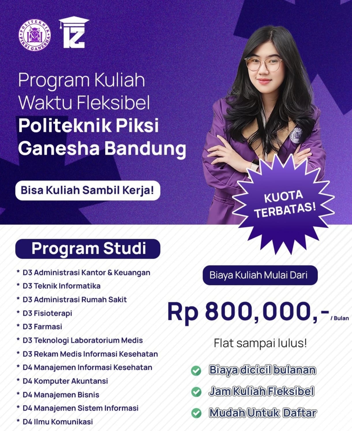Pendaftaran Kuliah Fleksibel di Politeknik Piksi Ganesha Bandung Solusi Cerdas Kuliah Sambil Kerja
