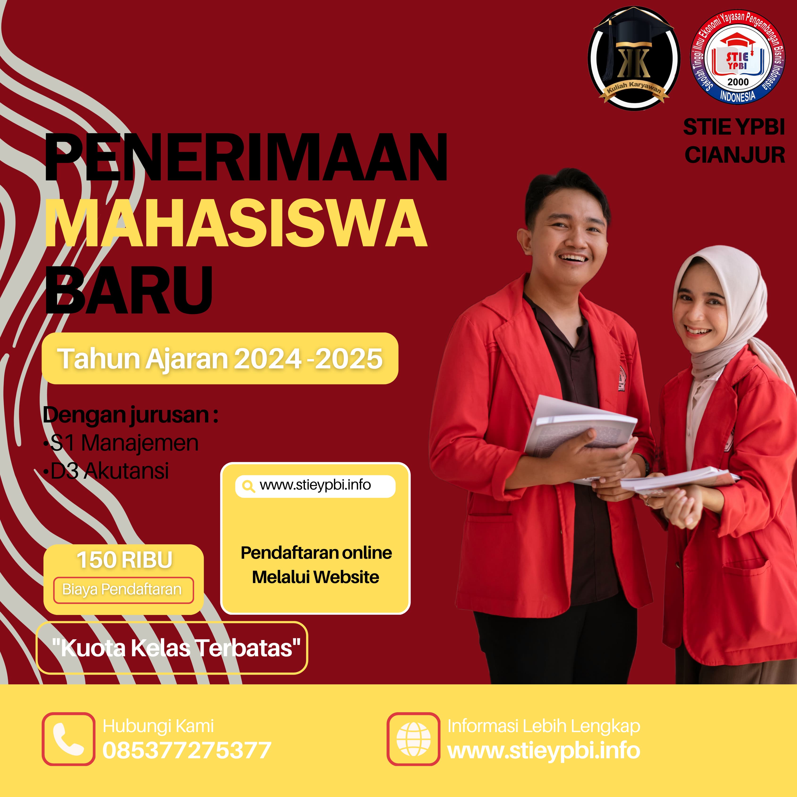 STIE YPBI Membuka pendafataran mahasiswa baru Kelas karyawan
