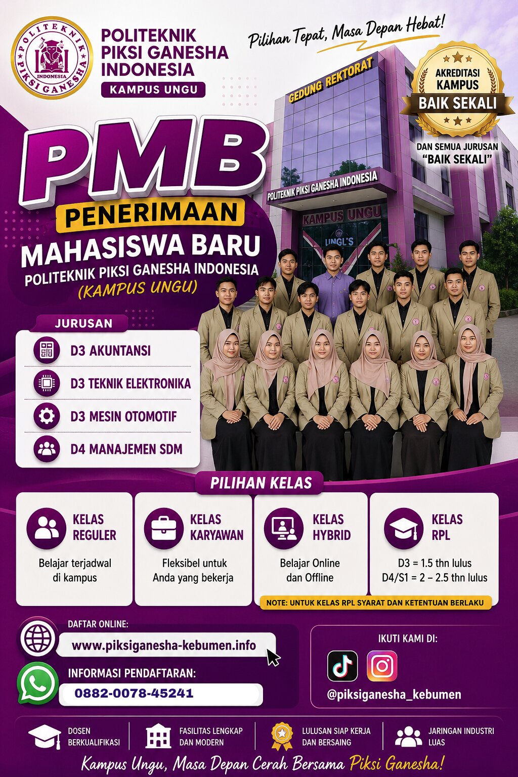 Kumpulan Beasiswa Kuliah di Piksi ganesha Kebumen