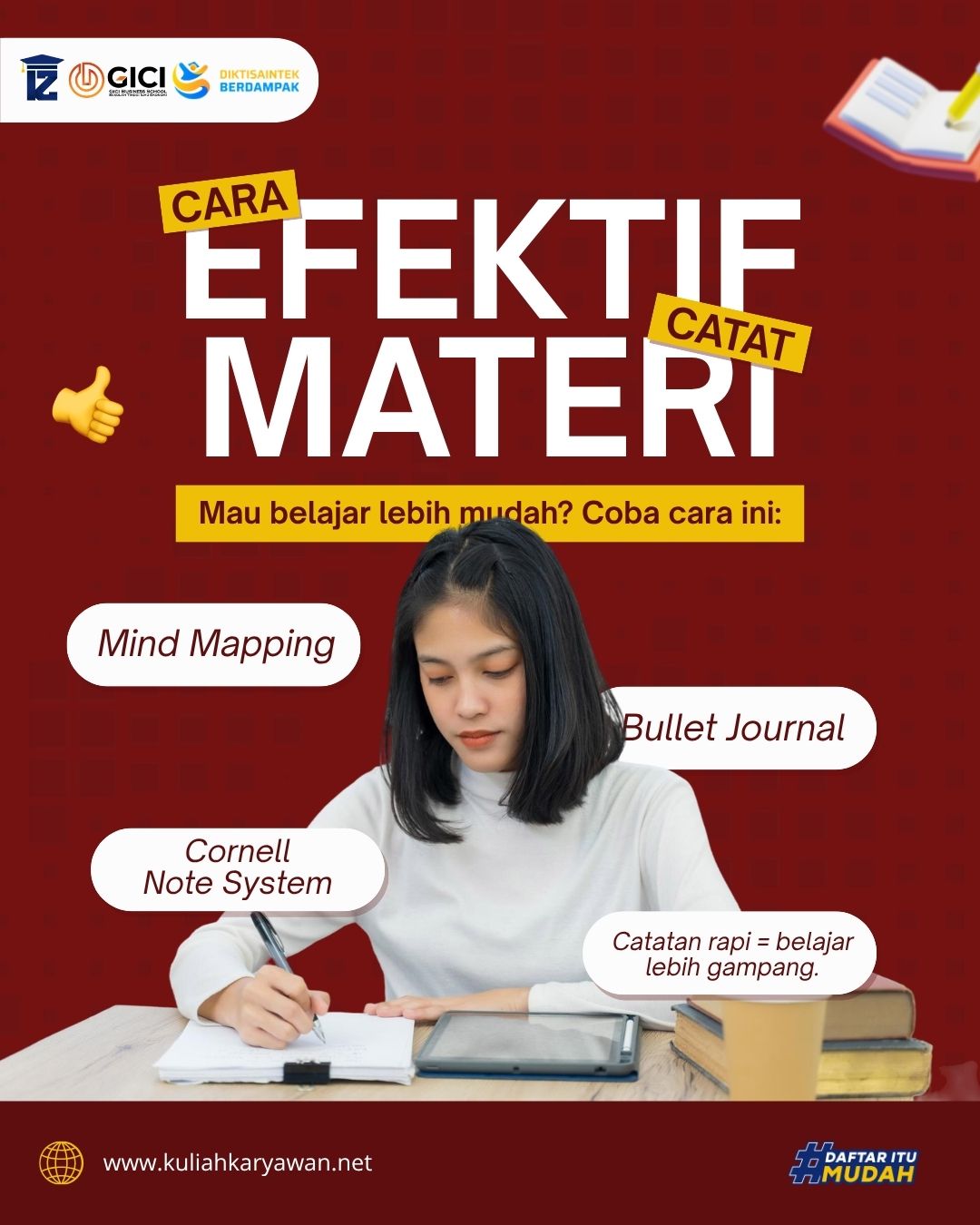 Cara Efektif Mencatat Materi agar Belajar Lebih Mudah