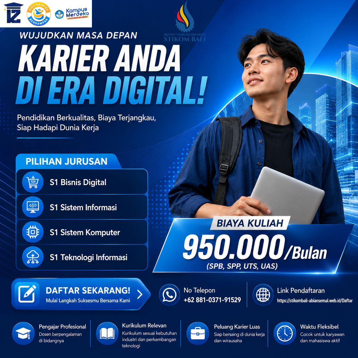 Pendaftaran Mahasiswa Baru Stikom Abiansemal