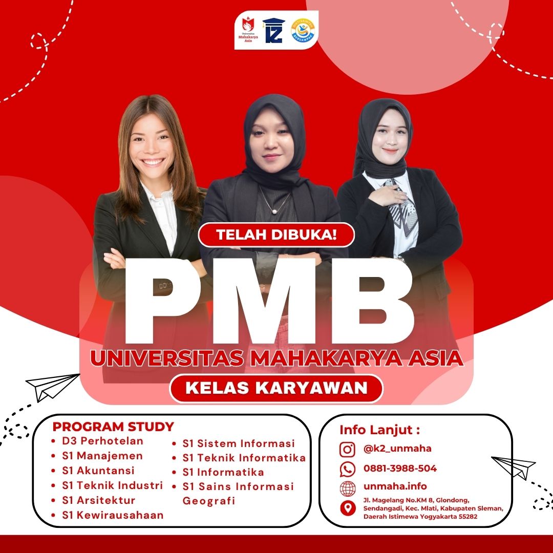 Cari Fakultas Ekonomi & Bisnis (FEB) dengan Kuliah Karyawan (K2) di Yogyakarta? UNMAHA Solusinya