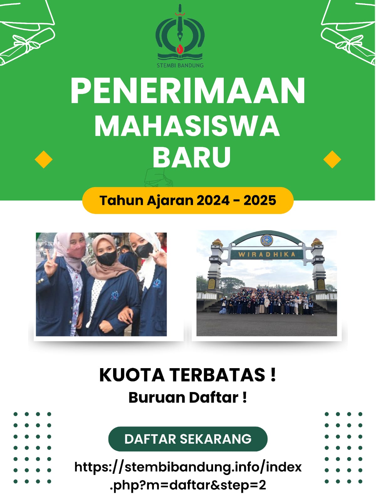 Penerimaan Mahasiswa Baru Semester Genap Telah Di Buka 