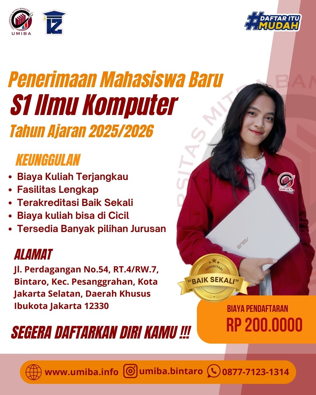 Kuliah S1 Ilmu Komputer di Bintaro Jakarta Selatan