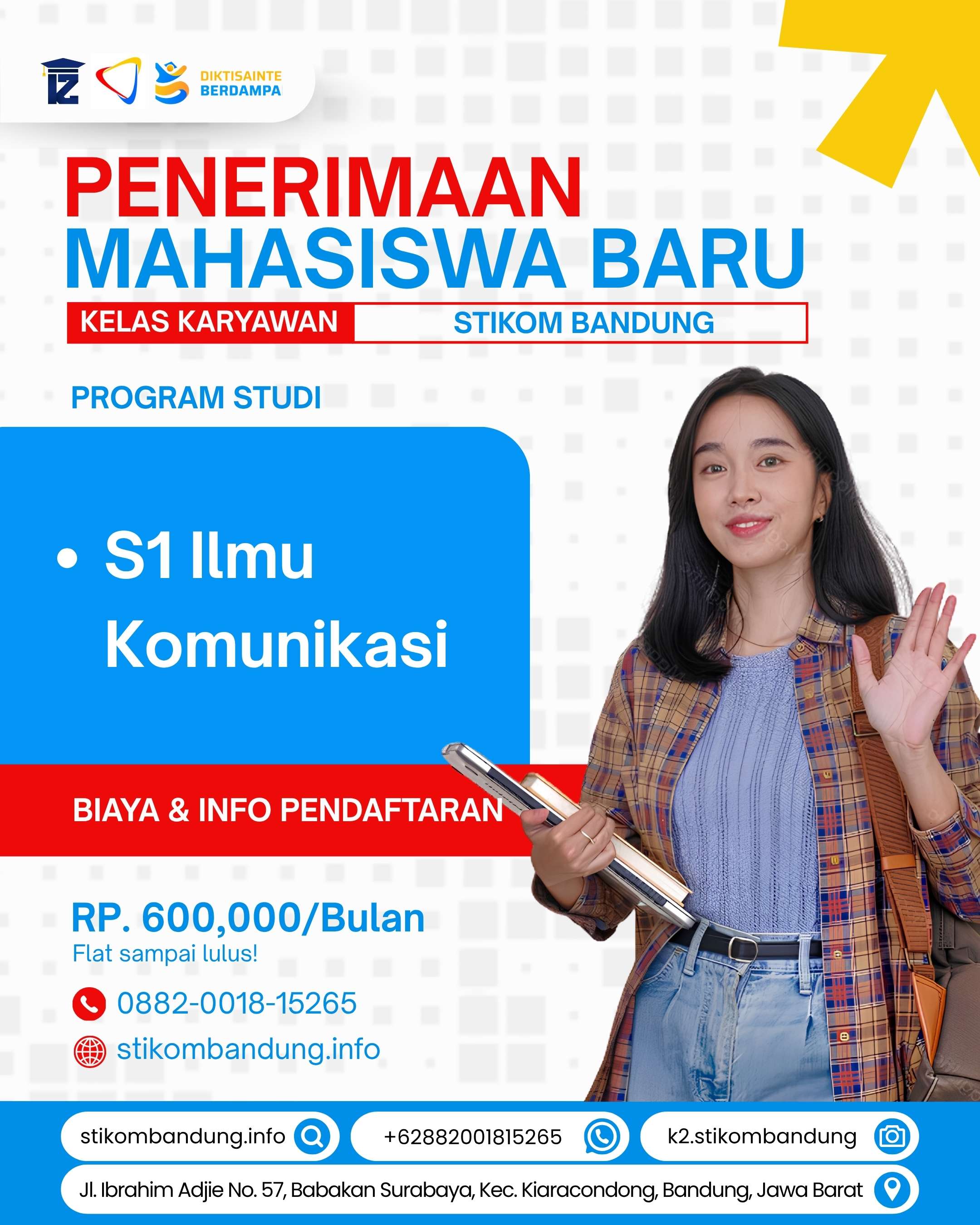 Penerimaan Mahasiswa Baru STIKOM Bandung 2026 Dibuka