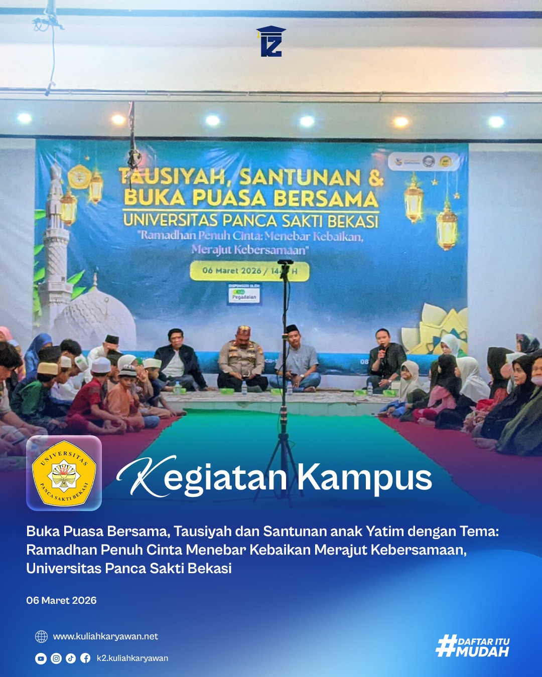 Kegiatan Buka Bersama Kampus Universitas Panca Sakti Bekasi