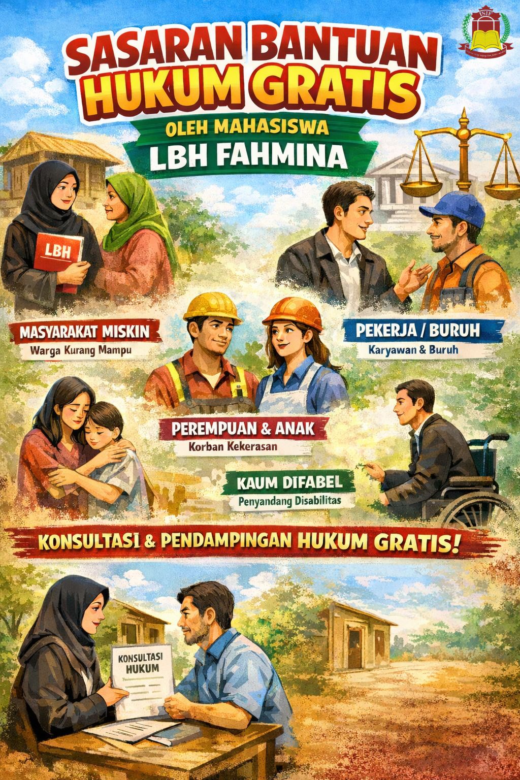 Mahasiswa LBH Fahmina Buka Bantuan Hukum Gratis
