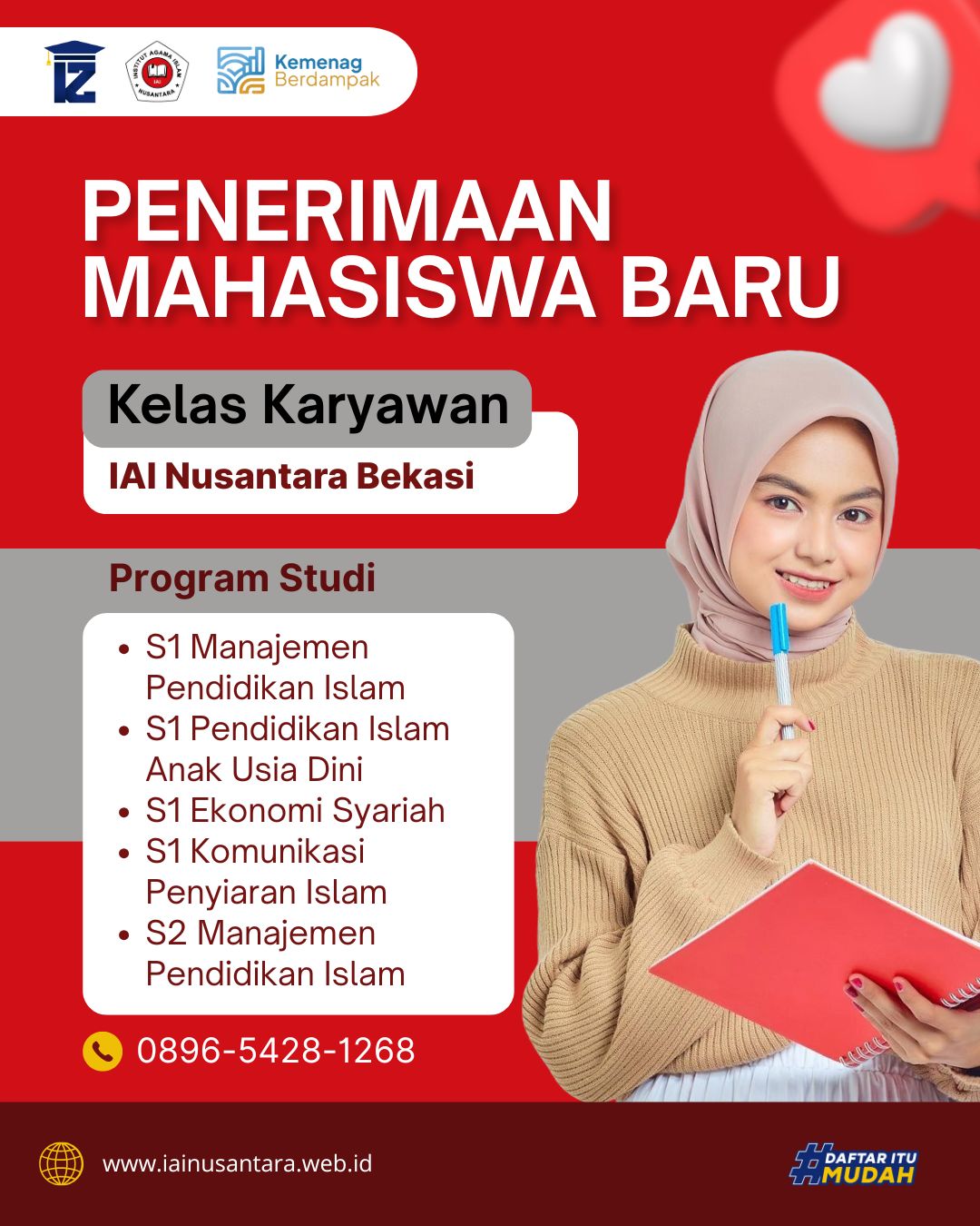 Pendaftaran Mahasiswa Baru IAI Nusantara 2026