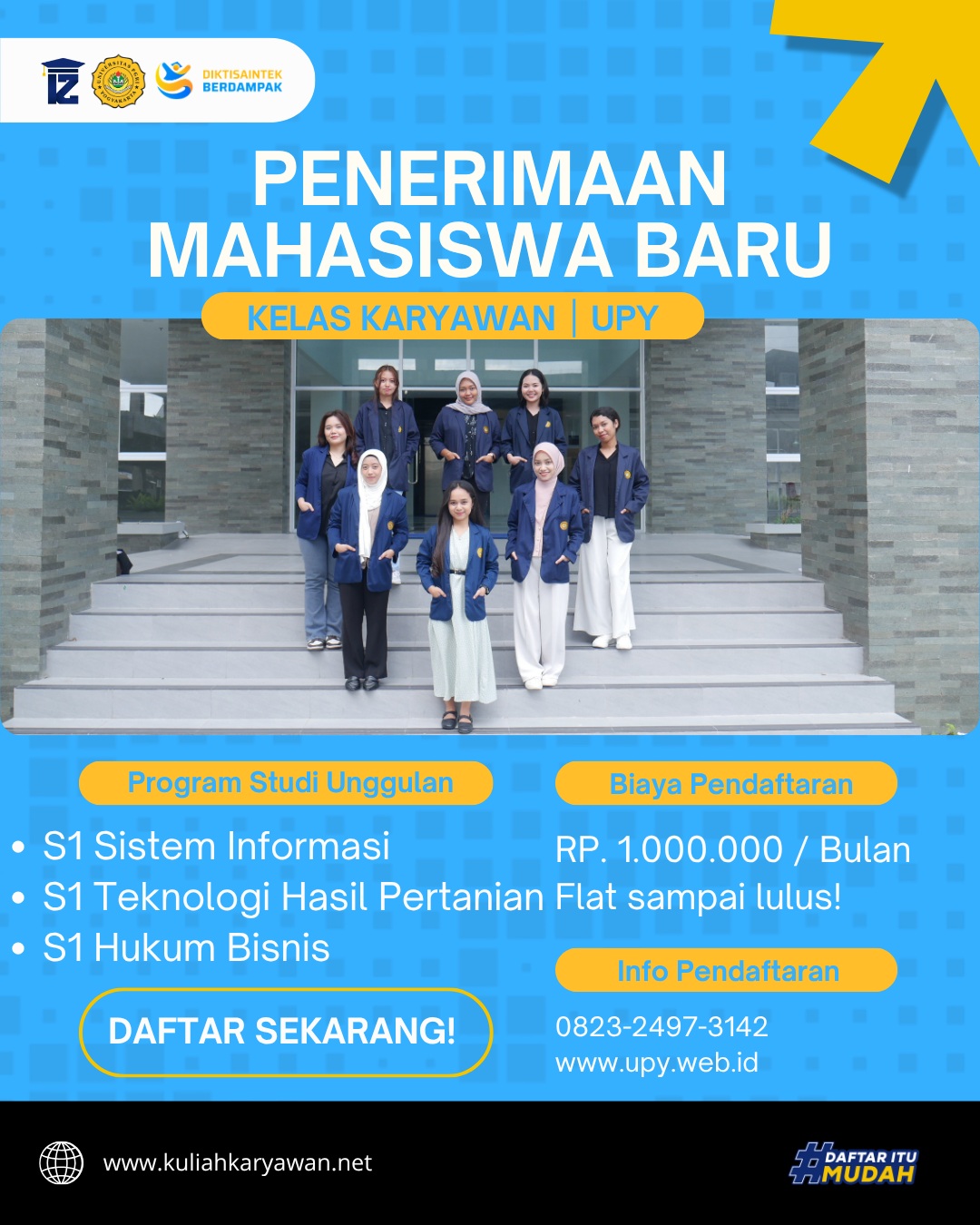 Rekomendasi Prodi Kuliah Karyawan 1 Jutaan di Universitas PGRI Yogyakarta dengan Jadwal Fleksibel