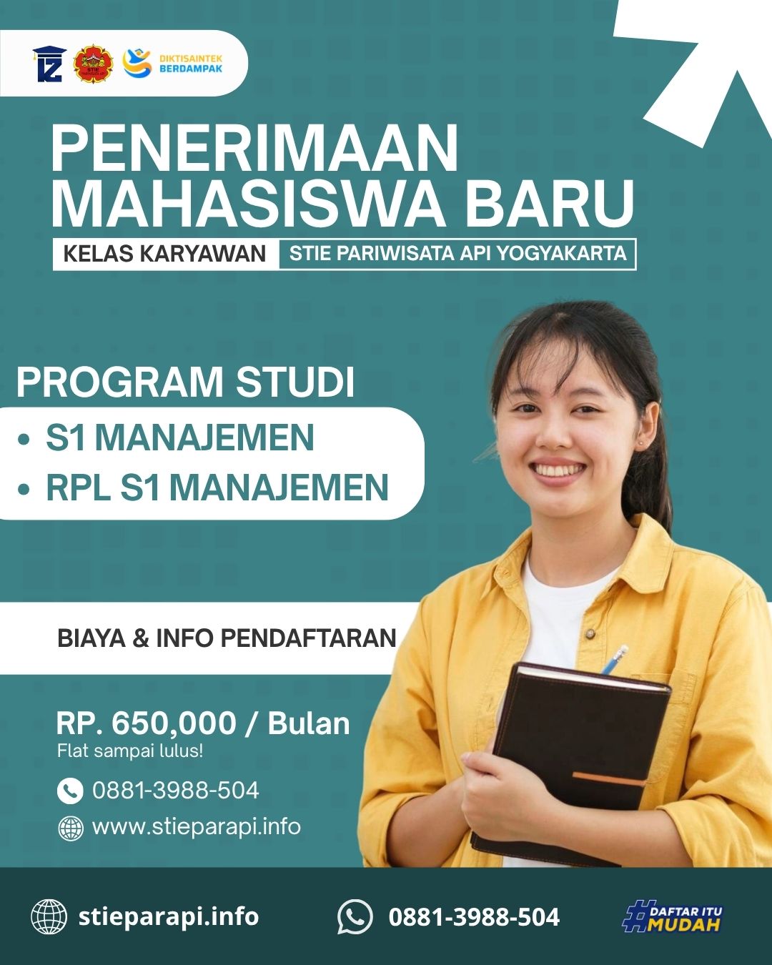 Kampus Favorit Kuliah Karyawan K2 di STIE Pariwisata API Yogyakarta